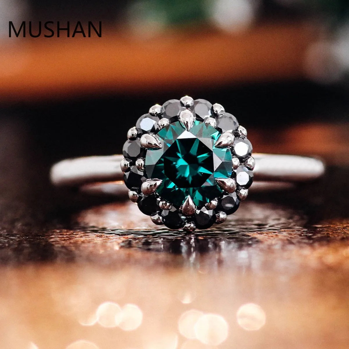 MUSHAN Luxury Custom 14K 18K Gold Rings Band Jewelry With Moissanite Diamond Lab Grown Gemstones Diamond Wedding Ring For Women