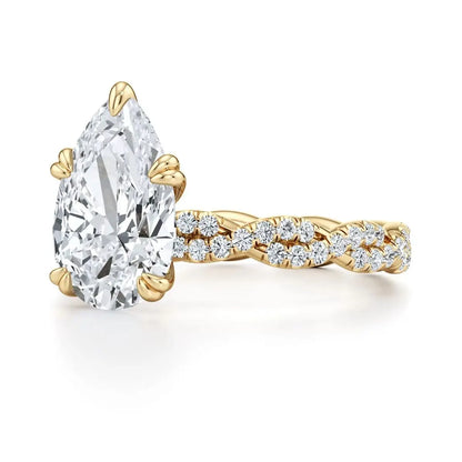 MUSHAN Custom Jewelry 925 Sterling Silver Ring Moissanite D Color VVS Fine Dreamy Winsome Marquise Rings Diamond Accessories