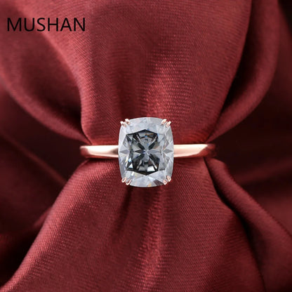 MUSHAN Luxury Custom 14K 18K Gold Rings Band Jewelry With Moissanite Diamond Lab Grown Gemstones Diamond Wedding Ring For Women