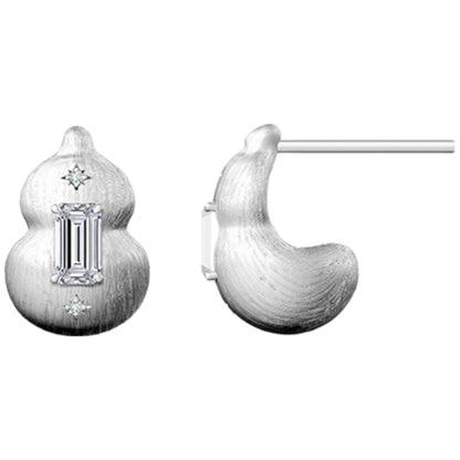 MUSHAN Joyería personalizada Pendientes de plata de ley 925, moissanita color D VVS1, pendientes de novia de amor fino, exquisitos accesorios de diamante