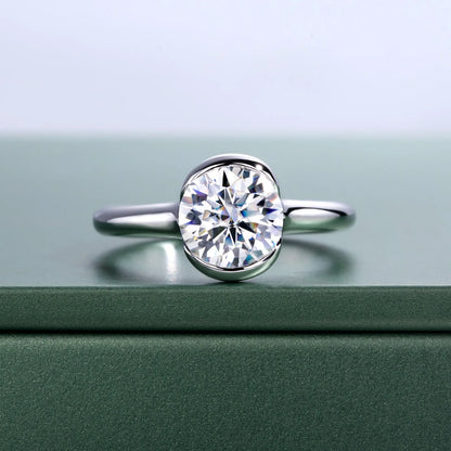 MUSHAN Luxury Jewelry 925 Sterling Silver Ring Band Women GRA Certificated Moissanite Diamond Emerald D Color Rings Fine Jewelry