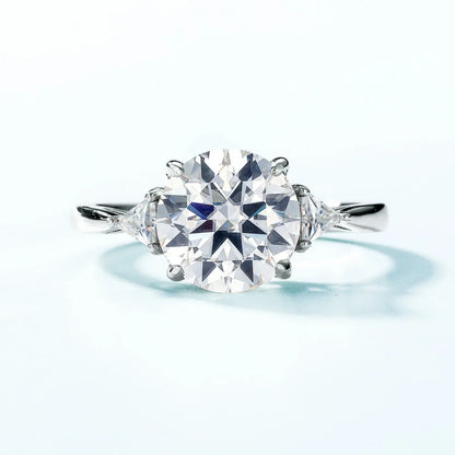 Anillo de compromiso de plata de ley 925 de MUHAN Luxury Jewelry, alianza de boda, anillo de diamantes de moissanita para mujer con certificado GRA, color D, joyería fina