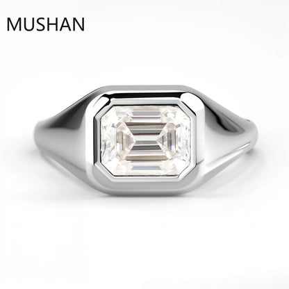 MUSHAN Luxury Custom 14K 18K Gold Rings Band Jewelry With Moissanite Diamond Lab Grown Gemstones Diamond Wedding Ring For Women