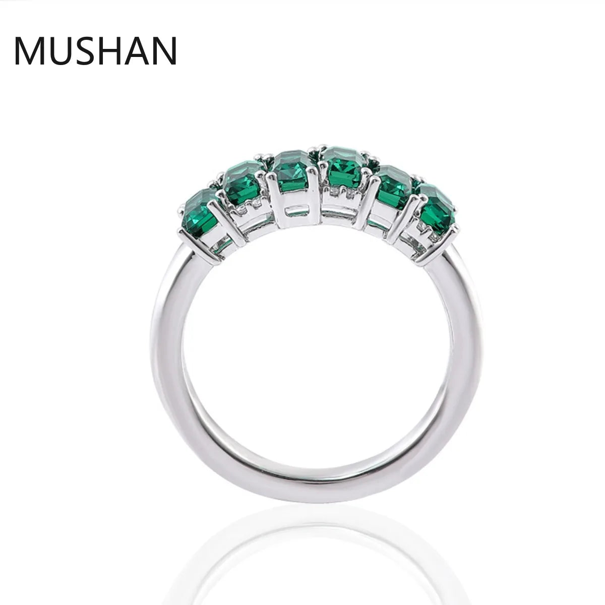 MUSHAN Luxury Custom 14K 18K Gold Rings Band Jewelry With Moissanite Diamond Lab Grown Gemstones Diamond Wedding Ring For Women
