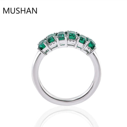 MUSHAN Luxury Custom 14K 18K Gold Rings Band Jewelry With Moissanite Diamond Lab Grown Gemstones Diamond Wedding Ring For Women
