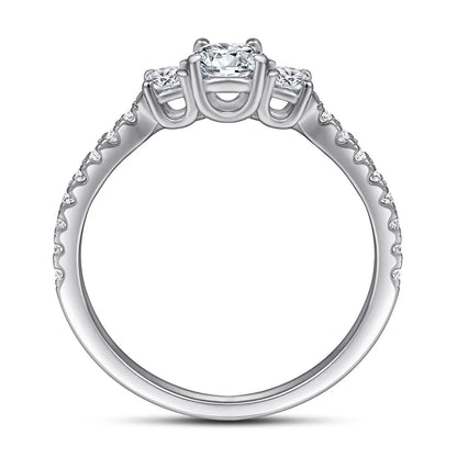 Bague de mariage MuShan Jewelry en argent sterling 925 avec diamant haute teneur en carbone, style minimaliste, cadeau pour femme, bijoux raffinés