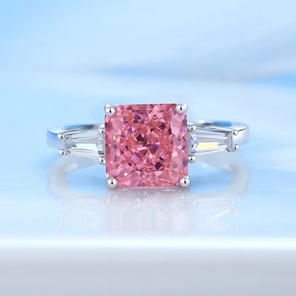 MuShan Brand Jewelry 925 Sterling Silver Ring Cubic Zirconia 5A Grade Oval Romantic Women Real Gold Plated Fine Jewelry Rings