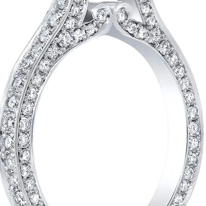 MUSHAN Custom Jewelry 925 Sterling Silver Ring 7A CZ Gemstones Luxury HCD Gemstones Jewelry s925 Silver Ring Band Accessories