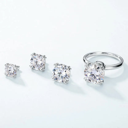 MUHAN Luxury Jewelry  925 Sterling Silver Ring Wedding Band  Women GRA Certificate Moissanite Diamond Rings D Color Fine Jewelry