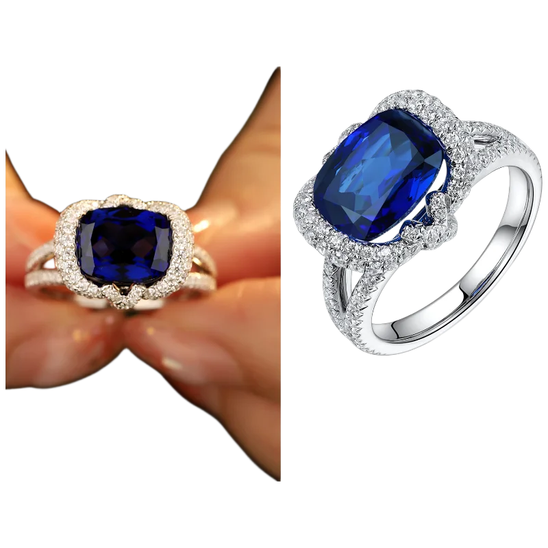 Bague MUSHAN Custom Jewelry en argent sterling 925 avec rubis rouge de laboratoire, bague de fiançailles princesse pour femme, plaquée or 18 carats