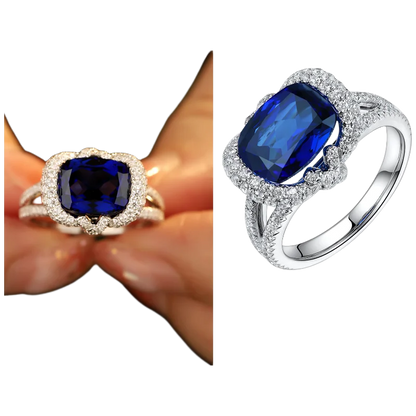 Bague MUSHAN Custom Jewelry en argent sterling 925 avec rubis rouge de laboratoire, bague de fiançailles princesse pour femme, plaquée or 18 carats