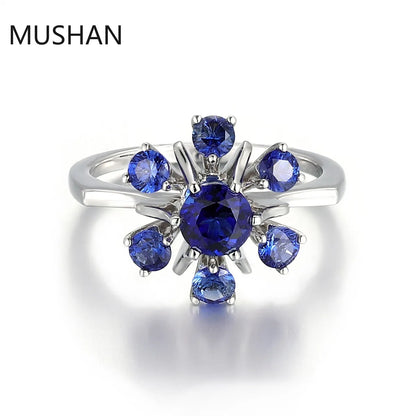 MUSHAN Luxury Custom 14K 18K Gold Rings Band Jewelry With Moissanite Diamond Lab Grown Gemstones Diamond Wedding Ring For Women