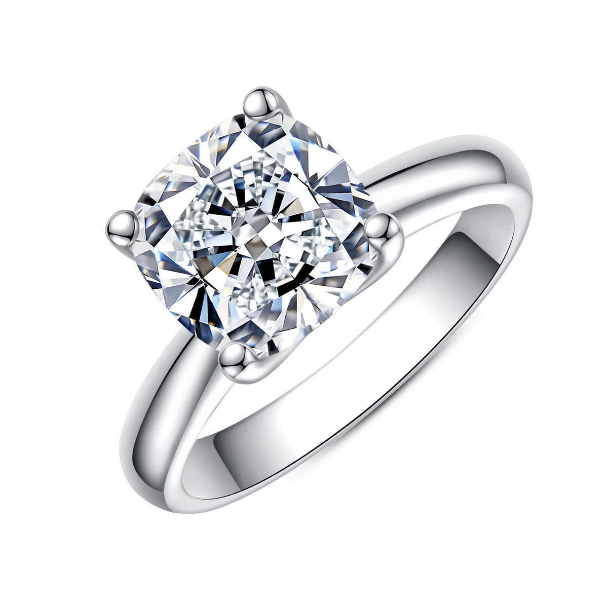 MuShan Designer Jewelry 925 Sterling Silver Ring Moissanite Stylish Ring for Lover 18K Real Gold Plated MST Patent Jewellery