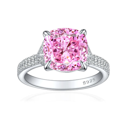 Anillo de plata de ley 925 de MuShan Jewelry, alianza de boda, diamante de alto carbono, regalo para mejor amiga, regalo para novia, anillos para mujer, joyería fina