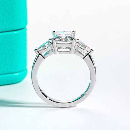 MUHAN Luxury Jewelry  925 Sterling Silver Ring Wedding Band  Women GRA Certificate Moissanite Diamond Rings D Color Fine Jewelry