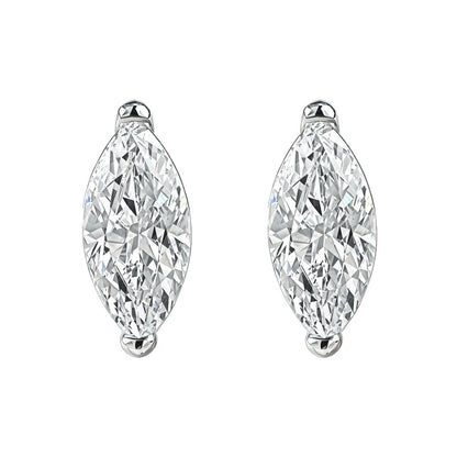 MuShan Luxury Jewelry 925 Sterling Silver Stud Earrings Boho Princess Moissanite Proposal for Fiancee Platinum Plated MST Patent