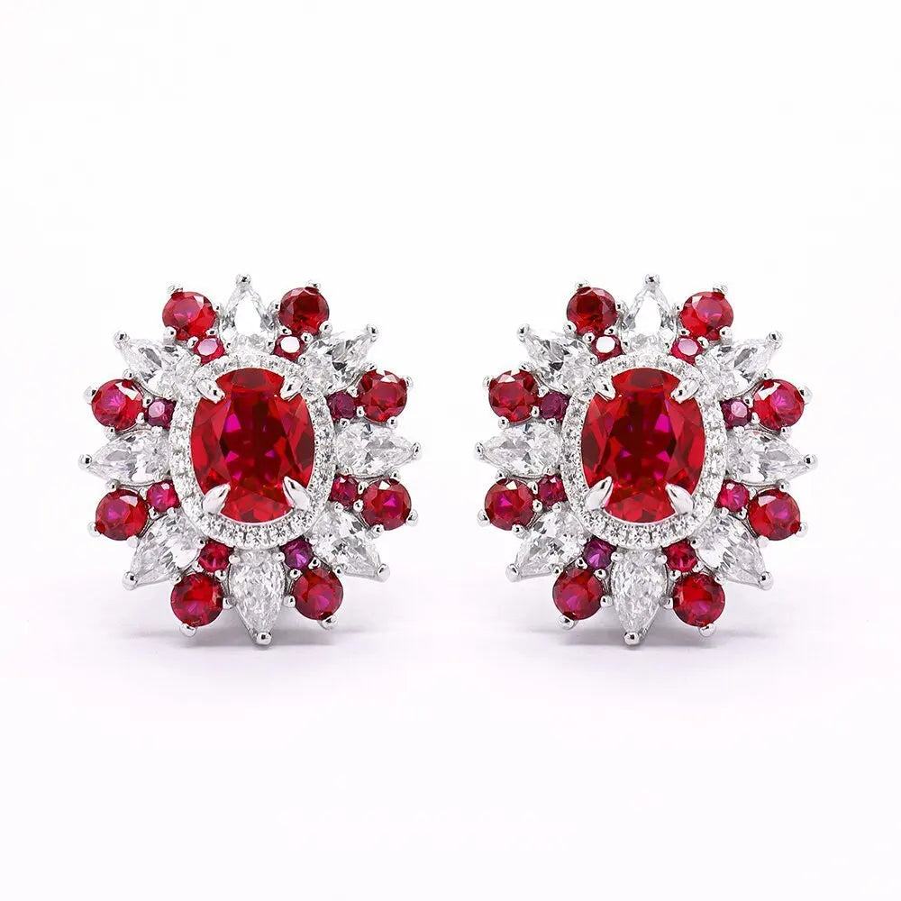 Boucles d'oreilles pendantes MuShan Jewelry en argent sterling 925, ornées de zircone cubique 7A, cadeau romantique pour femme pour fiançailles ou anniversaire