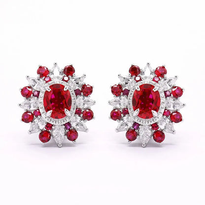 Boucles d'oreilles pendantes MuShan Jewelry en argent sterling 925, ornées de zircone cubique 7A, cadeau romantique pour femme pour fiançailles ou anniversaire