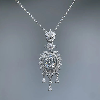 Pendentif goutte en argent sterling 925 de la marque MuShan, cœur en moissanite pour femme, plaqué or 18 carats, pendentif goutte breveté MST pour les fêtes