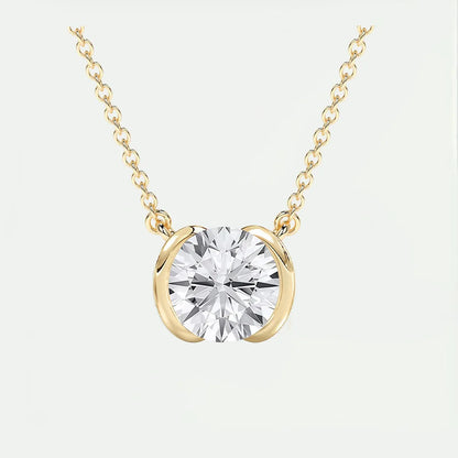 MUSHAN Bijoux sur mesure Collier en argent sterling 925 Moissanite couleur D VVS1 Pendentifs de luxe pour femme pour demande en mariage Diamant