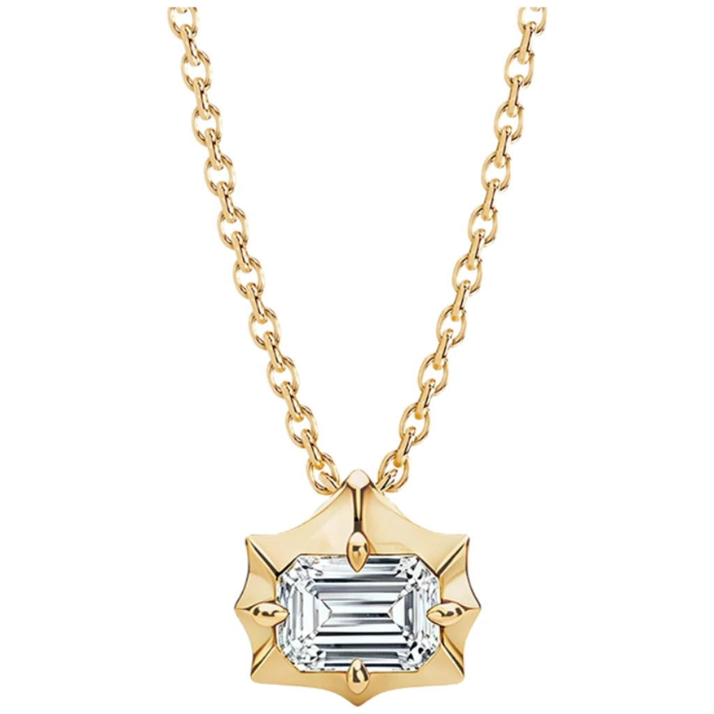 MUSHAN Luxury Jewelry 925 Sterling Silver Necklace Pendant Women 2ctw Moissanite Diamond D Color VVS Luxury Necklace Accessories