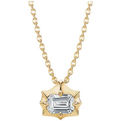 MUSHAN Luxury Jewelry 925 Sterling Silver Necklace Pendant Women 2ctw Moissanite Diamond D Color VVS Luxury Necklace Accessories