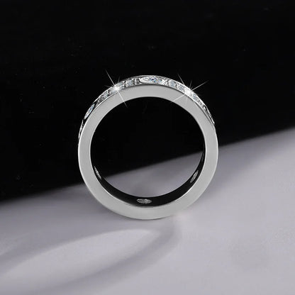 MuShan Designer Jewelry 925 Sterling Silver Ring VVS Moissanite Valentine Ring for Sister 18K Gold Plated MST Patent Jewellery