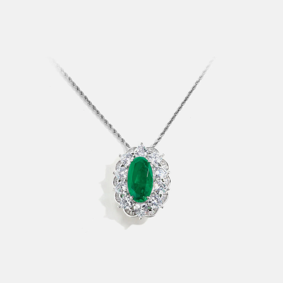 Collar MuShan Luxury Jewelry de plata de ley 925 con rubí cultivado en laboratorio de talla marquesa, para uso diario, para mujer, chapado en oro de 18K, para aniversario