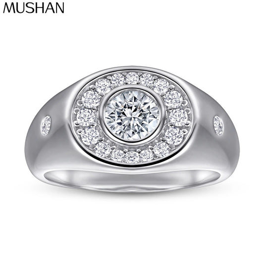 MuShan Jewelry 925 Sterling Silver Rings Bands Rings Bands Ring 7A Cubic Zirconia Valentine Engagement Anniversary  Women Gift