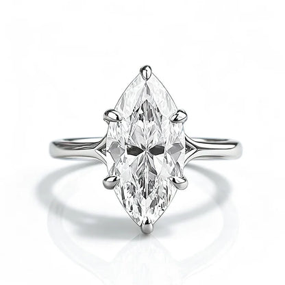 MUSHAN Luxury Jewelry 925 Sterling Silver Ring Band Women GRA Certificated Moissanite Diamond Emerald D Color Rings Fine Jewelry