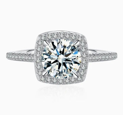 Anillos de plata de ley 925 MUSHAN Jewelry para mujer, alianzas de boda con diamante de moissanita, con certificado GRA, joyería fina