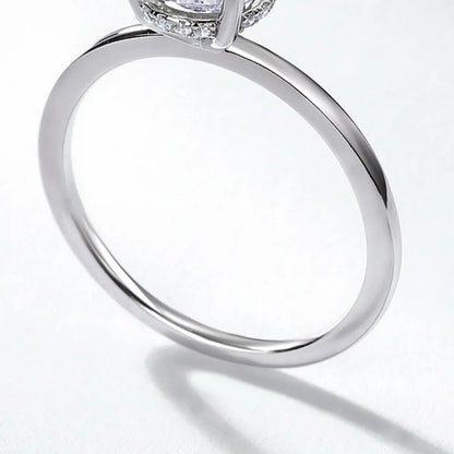 MUHAN Luxury Jewelry  925 Sterling Silver Ring Wedding Band  Women GRA Certificate Moissanite Diamond Rings D Color Fine Jewelry