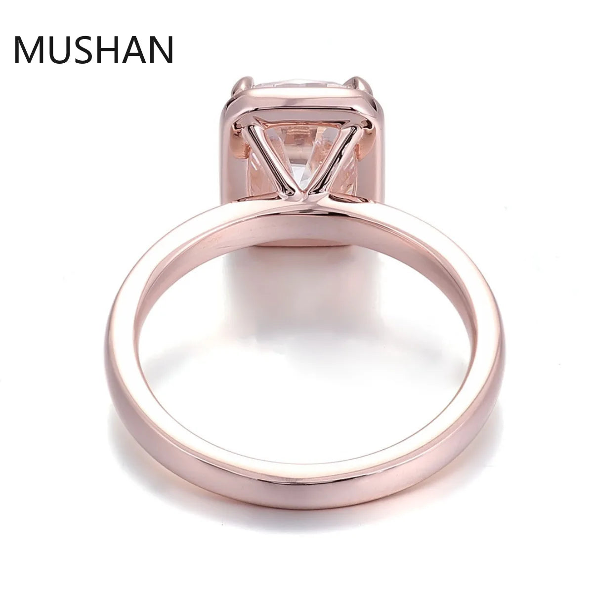 MUSHAN Luxury Custom 14K 18K Gold Rings Band Jewelry With Moissanite Diamond Lab Grown Gemstones Diamond Wedding Ring For Women