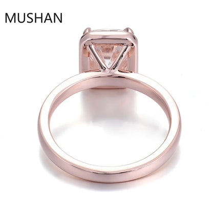 MUSHAN Luxury Custom 14K 18K Gold Rings Band Jewelry With Moissanite Diamond Lab Grown Gemstones Diamond Wedding Ring For Women