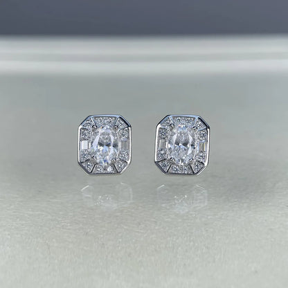 MuShan Designer Jewelry 925 Sterling Silver Drop Earring Pear Moissanite Formal Sparkling for Partner Rhodium Plated MST Patent