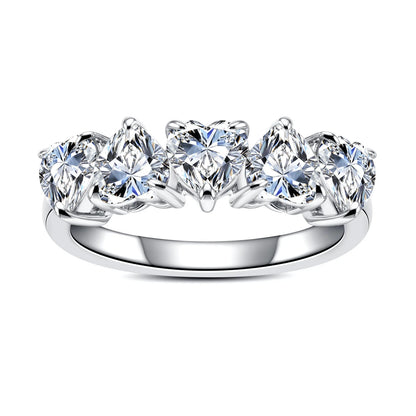 MuShan Brand Jewelry 925 Sterling Silver Ring VVS Moissanite Delicate Ring for Women 18K Gold Plated MST Patent Jewellery