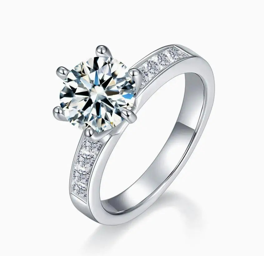 MUSHAN Designer Jewelry 925 Sterling Silver Rings Bands Moissanite Diamond Ring For Women GRA Certificate s925 Fine Jewelry