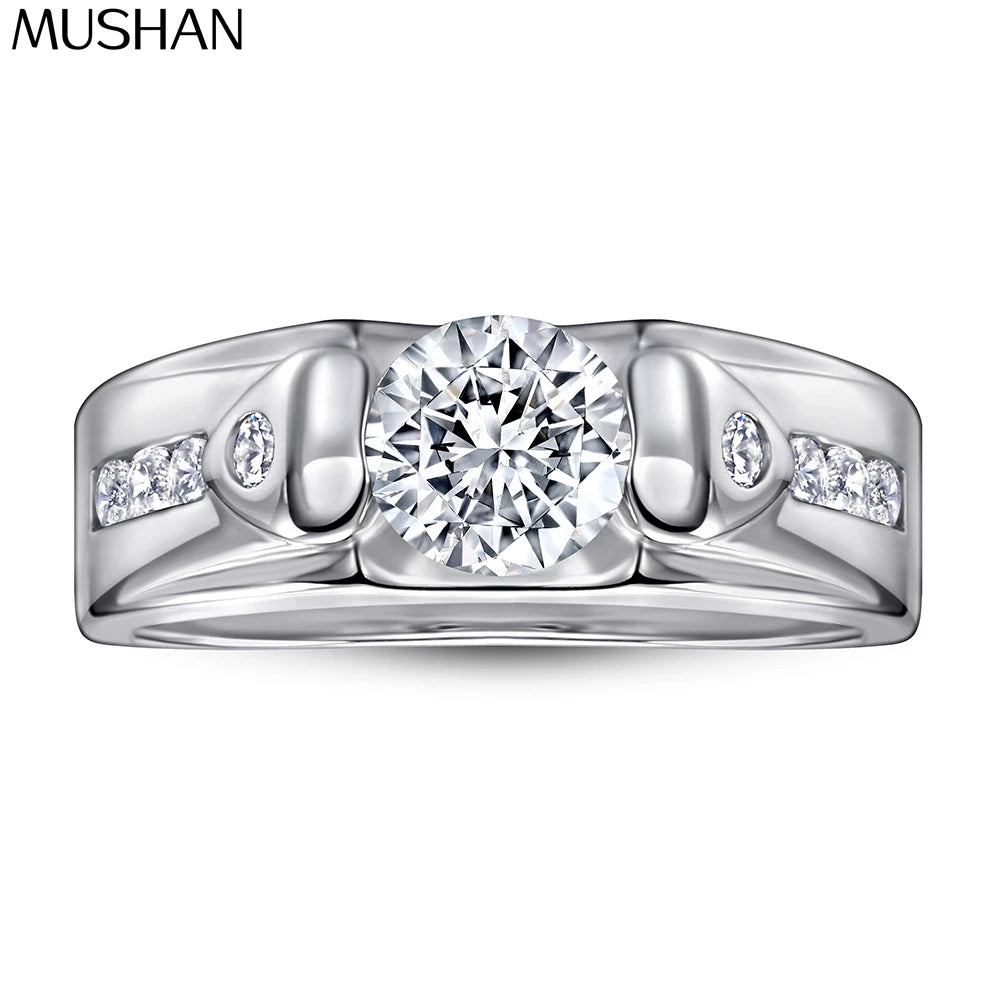 Anillos de compromiso de plata de ley 925 de MuShan Jewelry, alianzas con circonita cúbica 7A, anillos de aniversario, regalo para mujer