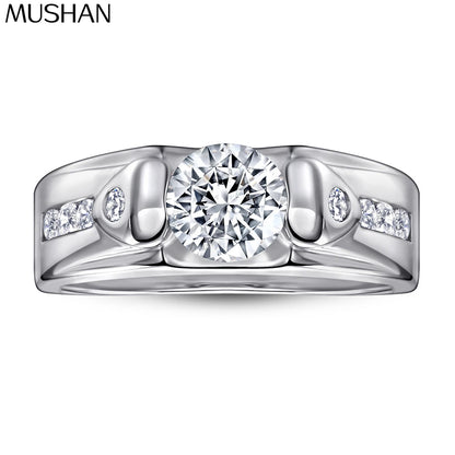 Anillos de compromiso de plata de ley 925 de MuShan Jewelry, alianzas con circonita cúbica 7A, anillos de aniversario, regalo para mujer