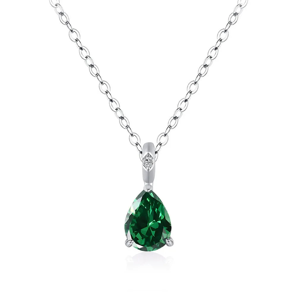 MuShan Jewelry 925 Sterling Silver Necklace Gold Chain HCD Diamonds Minimalist Style Statement Jewelry Women Necklaces Jewelry
