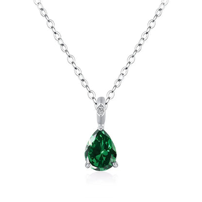 MuShan Jewelry 925 Sterling Silver Necklace Gold Chain HCD Diamonds Minimalist Style Statement Jewelry Women Necklaces Jewelry
