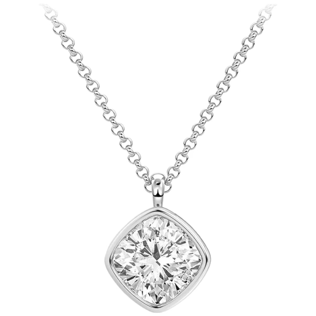MUSHAN Bespoke Jewelry 925 Sterling Silver Necklace Moissanite D Color VVS1 Designer Sparkle Prom Noble Pendants Diamond