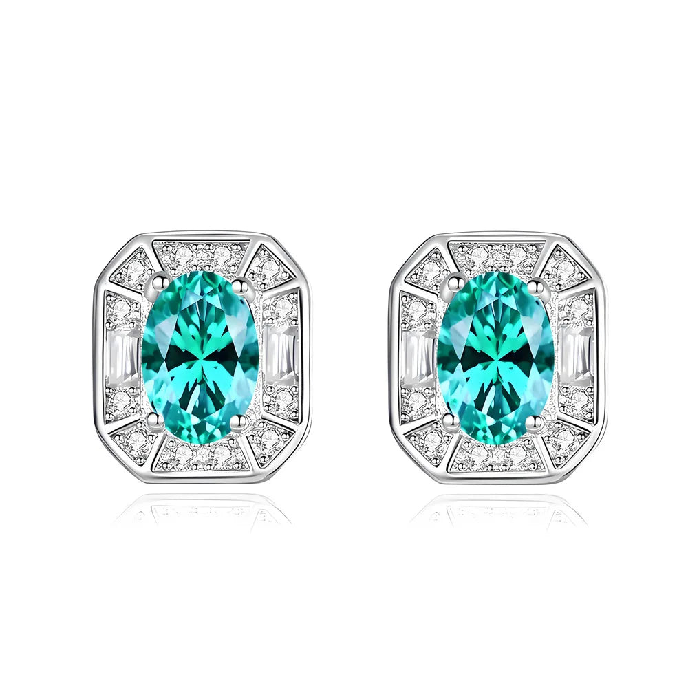MuShan Luxury Jewelry 925 Sterling Silver Dangling Earrings Sparkling Moissanite Bridal Party Ladies 18K Gold Plated MST Patent