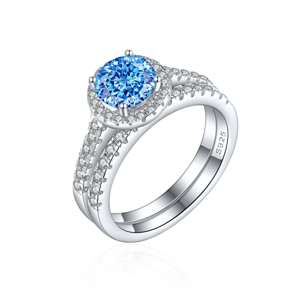 Bague de mariage MuShan Jewelry en argent sterling 925 avec diamant à haute teneur en carbone, cadeau de Noël, bijoux fins pour femmes