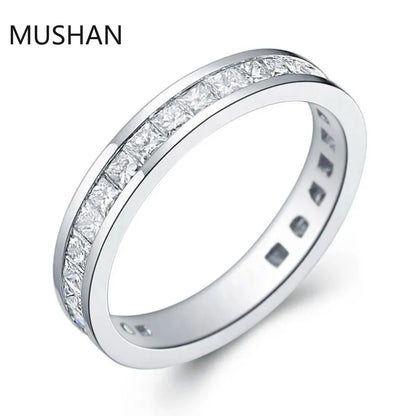 MUSHAN Luxury Custom 14K 18K Gold Rings Band Jewelry With Moissanite Diamond Lab Grown Gemstones Diamond Wedding Ring For Women