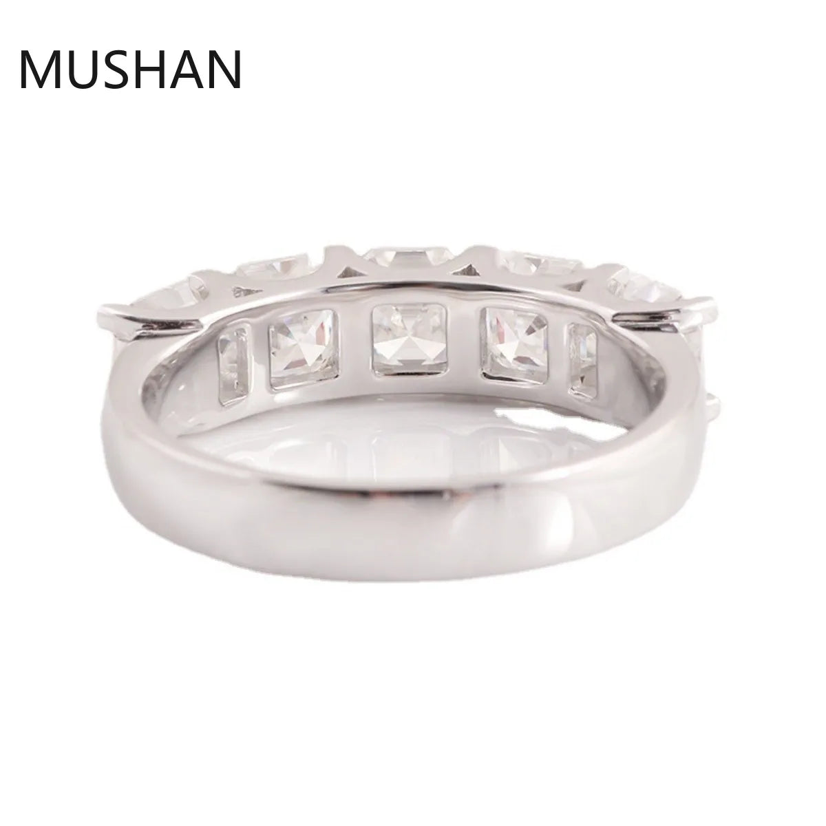 MUSHAN Luxury Custom 14K 18K Gold Rings Band Jewelry With Moissanite Diamond Lab Grown Gemstones Diamond Wedding Ring For Women