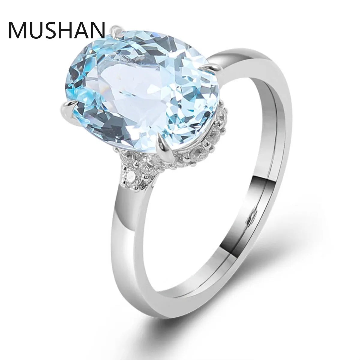 MUSHAN Luxury Custom 14K 18K Gold Rings Band Jewelry With Moissanite Diamond Lab Grown Gemstones Diamond Wedding Ring For Women