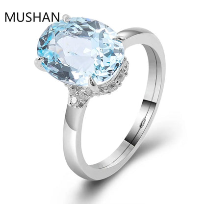 MUSHAN Luxury Custom 14K 18K Gold Rings Band Jewelry With Moissanite Diamond Lab Grown Gemstones Diamond Wedding Ring For Women