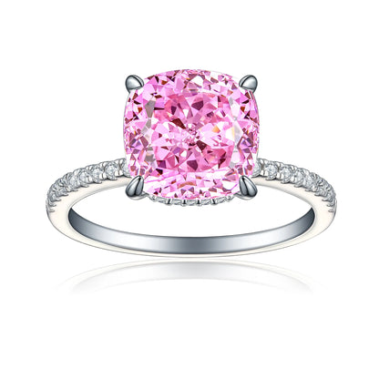 MuShan Jewelry 925 Sterling Silver Ring Wedding Band High Carbon Diamond Engagement Party  Her Gift Women Rings Fine Jewelry