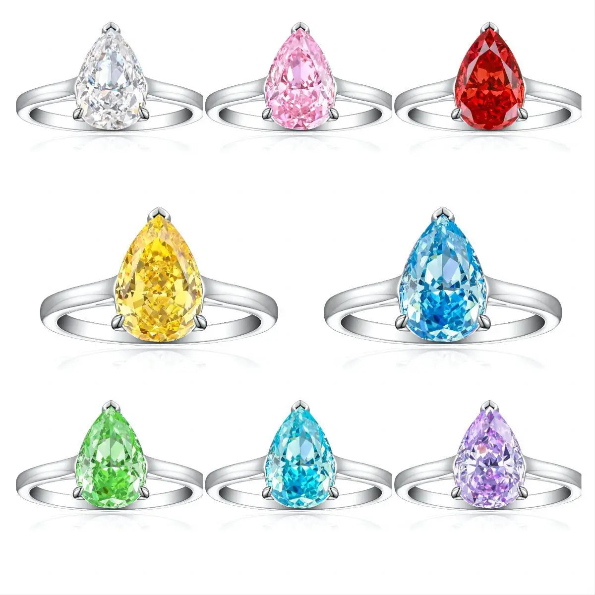 Bague de mariage MuShan Jewelry en argent sterling 925, style luxueux avec diamant à haute teneur en carbone, bijou élégant pour femme, joaillerie fine